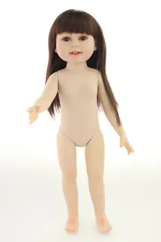 45 cm de Cuerpo Completo de Vinilo bebe reborn de Muñecas American girl vivo de silicona muñeca del bebé juguetes para los niños regalo de navidad 1539