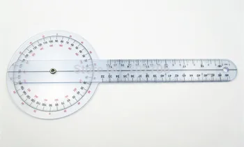 0-300mm 12 Goniómetro de 300 mm de plástico transportador Médicos gobernante gobernante ángulo ángulo del cuerpo de medida indicador