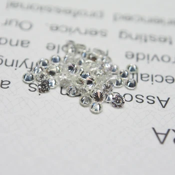 0.5 quilates/ bolsa de Laboratorio Creado moissanite diamante suelto de piedras preciosas de tamaño pequeño moissanite de 0,8-2,9 mm excelente corte para el anillo de decisiones