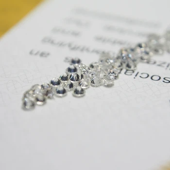 0.5 quilates/ bolsa de Laboratorio Creado moissanite diamante suelto de piedras preciosas de tamaño pequeño moissanite de 0,8-2,9 mm excelente corte para el anillo de decisiones