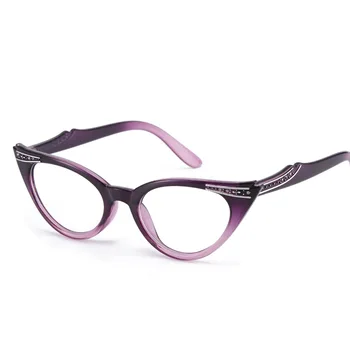 +1.0 +1.5 +2.0 +2.5 +3.5 Gafas de Lectura de las Mujeres de Ojo de Gato del Vintage de la Moda de Gafas de Cateye Retro Claro objetivo de Damas Ultraligero Diopte 54005