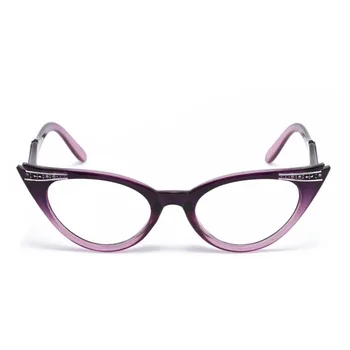 +1.0 +1.5 +2.0 +2.5 +3.5 Gafas de Lectura de las Mujeres de Ojo de Gato del Vintage de la Moda de Gafas de Cateye Retro Claro objetivo de Damas Ultraligero Diopte