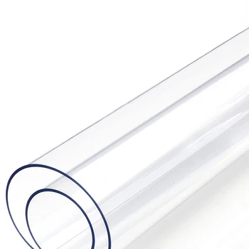 1.0 mm PVC de la prenda Impermeable Transparente mantel de Plástico Mat Almohadilla de corea Mesa Rectangular de Tela Suave para el Protector de Vidrio Mesa de