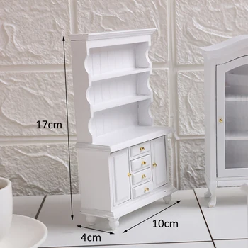 1/12 casa de Muñecas en Miniatura Accesorios Mini de Madera de 3 Capas de la Librería de Simulación de los modelos de caja de los Juguetes de la Muñeca de la Decoración de la Casa
