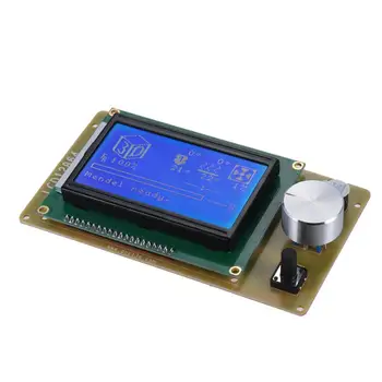 1.4 LCD12864 Panel de Control de Pantalla Azul de la Pantalla de la Impresora 3D de la Controladora de la Placa base para Anet A6 A8 Impresora 3D con Cable