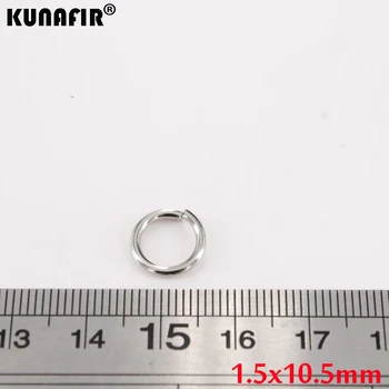 1.4 mm-1.5 mm de alambre de Acero de acero inoxidable anillos del salto 200pcs -1000pcs BRICOLAJE accesorios collar de cadenas de partes