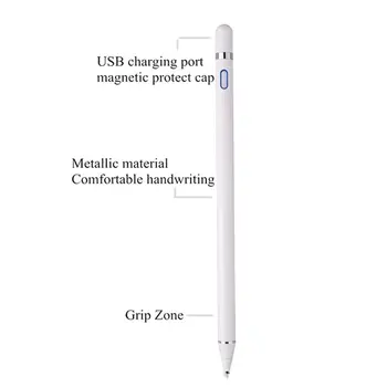 1.45 MM Capacitiva Lápiz óptico Anti-huellas dactilares de la Pantalla Táctil Suave Punta de Dibujo Para Xiaomi iPhone, Tabletas iPad IOSAndroid de Microsoft
