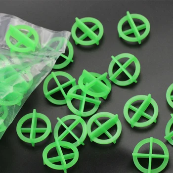 1.5/2/3mm 100Pcs Reutilizables Cruz Verde, Teja de Nivelación Reciclables Cruz Teja de Nivelación de la Alineación de la Pared Suelo Localizador de Herramientas de 2020
