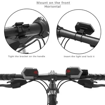 1 juego Inteligente de Control Remoto Inalámbrico de Bicicletas Bicicleta de Señales de Giro Delantera y Trasera Luz G99D