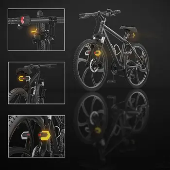 1 juego Inteligente de Control Remoto Inalámbrico de Bicicletas Bicicleta de Señales de Giro Delantera y Trasera Luz G99D