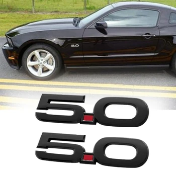 1 Par para-2020 Ford Mustang GT 5.0 Black 5.5 pulgadas Fender Lado Emblemas 78426