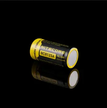 1 Pcs Original Nitecore NL166 RCR123 3.7 V 650mAh de 2,4 WH batería Recargable de Li-on de la Batería con protección por Alta de Drenaje de Dispositivos