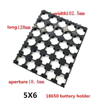 10/20/30/50/100pcs 5x6 18650 de la Batería que se Irradia Shell Pack de Plástico Titular de Calor Soporte de la Batería de soldadura de punto de montaje