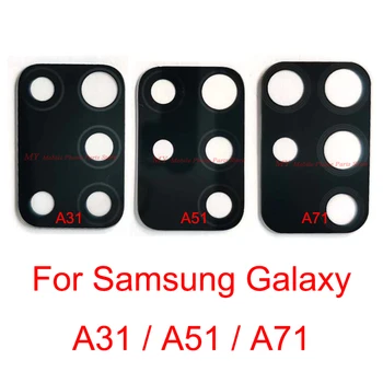 10 PCS Nuevos Trasera de la Cámara Lente de Cristal Para Samsung Galaxy A31 A51 A71 de Vuelta Grande de la Lente de la Cámara Tapa de Vidrio Con Adhesivo de Reparación de Piezas 6428