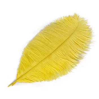 10 piezas de 35-40CM/ 14-16inch natural de avestruz pluma blanca manualidades de carnaval fiesta de disfraces en casa de la boda decoración de plumas