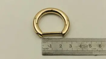 (10 piezas/lote) de diámetro de 2.0 CM desmontable tornillo D hebilla de la luz de oro de la bolsa de equipaje de hardware accesorios de BRICOLAJE Ganchos de Metal