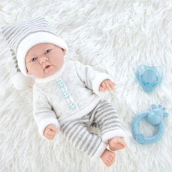 10 Pulgadas Lindo Bebé Reborn Muñecas De Silicona Realista De Los Recién Nacidos Muñeca Juguetes Para Niñas Mini Suave Bebe Reborn Niño Para Regalos De Cumpleaños