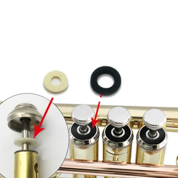 10 series = 60pcs trompeta almohadillas de fieltro de lana de trompeta reparación de piezas de 3mm