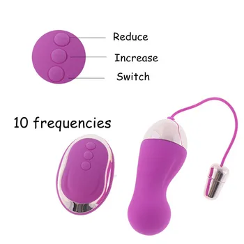 10 velocidades Control Remoto Inalámbrico Vibrador Bala Vibrador Recargable USB Amor Huevos de Juguetes Sexuales, Productos para la Mujer de la Vagina de la Máquina