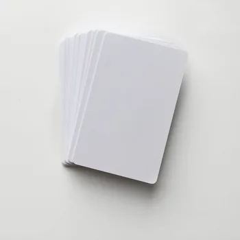 1000pcs blanco imprimibles con inyección de tinta de tamaño tarjeta de crédito de tarjetas de pvc con acabado mate de impresión de Epson o Canon impresoras de inyección de tinta