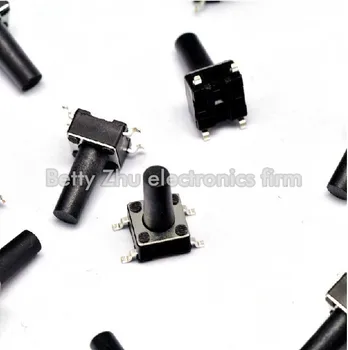 1000PCS/LOTE 6 * 6 * 12 mm de 4-pin SMD Tacto Interruptor Micro / interruptor de botón 104764