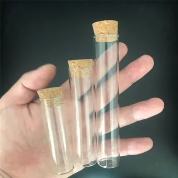 100pcs 18ml 22ml 30ml Mini Corchos de las Botellas de Vidrio Transparente Directamente de la Boca de los Frascos Vacíos Saludable y Ecológico Frascos de Vidrio de la Botella