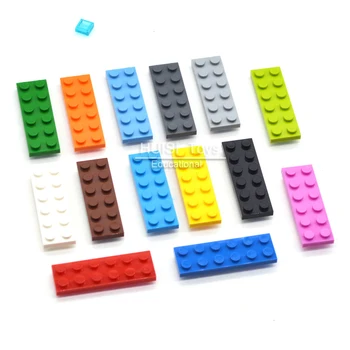 100pcs/lot el Aprendizaje de los Niños de la Educación de BRICOLAJE Bloques de 2x6 Plástico de los Juguetes de Construcción Ladrillos Compatible Con Legoes MOC Creativo Partes del Modelo