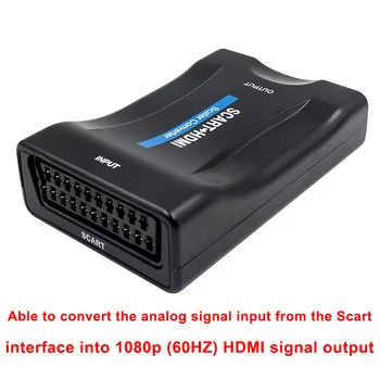 1080P SCART a HDMI de Vídeo de Audio de Lujo Convertidor Adaptador HDTV Cielo Cuadro de STB para la TV de alta definición de DVD para el Cielo Cuadro de STB Plug and Play