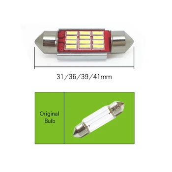 10pcs C5W Coche de la Lámpara Festoon 31mm 36 mm 39 mm 41 mm LED Automático de Luces del Interior de la Bombilla Para mazda 3 a 6 gg gh cx-5 rx8 cx 7 CX5 323 2 5 8