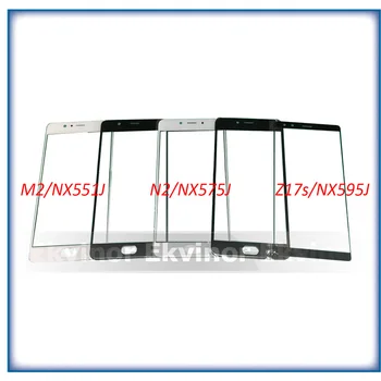 10pcs Ekvinor de Alta Calidad de Vidrio Frontal de la Lente para ZTE Nubia M2 NX551J N2 NX575J Z17s NX595J de la Pantalla Táctil de la parte Superior de la Lente LCD Panel Exterior 3501