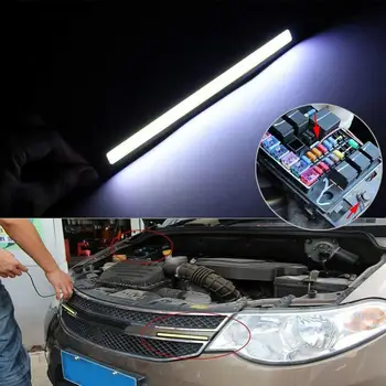 10pcs Impermeable LED de la MAZORCA de Automóviles de Conducción Diurna de la Lámpara de Luz de Niebla Blanca