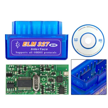 10pcs/Lot Bluetooth ELM327 V1.5 PIC18F25K80 ELM 327 1.5 OBD2 Lector de Código de Apoyar a Todos Protocolo OBDII OBD 2 Auto Diagnóstico Escáner