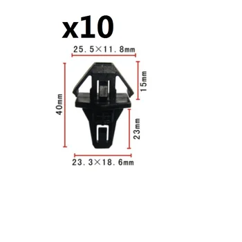 10pcs Parrilla del Radiador Clip para Honda Accord 91578SV4003 de Nylon