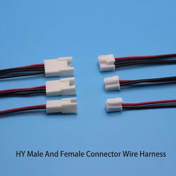 10Set HY Masculino Y Femenino 2/3/4/5/6/7/8/9/10/12P Arnés de cables de 2.0 mm cable al Cable de Conector con 15cm UL1007 26AWG