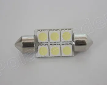 10X Coche led de la guirnalda de luz 6 LED SMD 36MM 5050 Auto bombillas de fábrica precio de venta