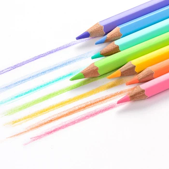 12/24 Colores Creativos Conjunto de Lápices de Colores No tóxicos Lápiz Para los Estudiantes de Niños Lápices de Dibujo Lápiz para Escribir la Escuela de Arte de Suministros de Nuevo