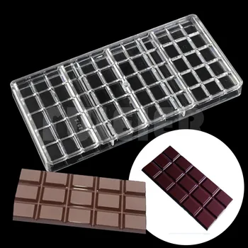 12 * 6 * 0.6 cm de policarbonato barra de chocolate del molde ,BRICOLAJE bicarbonato de confitería herramientas de dulce de caramelo de chocolate del molde