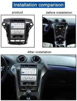 12.8 pulgadas android radio de coche Para-FORD-mondeo fusión mk4 2011-2013 multimedia del coche reproductor de autoradio GPS de Navegación jugador 27686