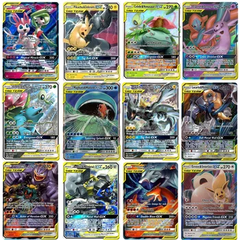 120 PCS Takara tomy Pokemon Tarjeta de Lote Con 30 de equipo de la etiqueta, 50 mega,19 de entrenador,1 de energía, 20 ultra ia