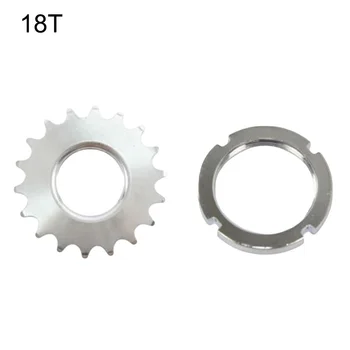 13T/14T/15T/16T/17T/18T Fija del Engranaje de ruedas dentadas,Pista de Bicicleta de una Sola Velocidad de la rueda Dentada,Fixed Gear Bike Cv con anillo de bloqueo,para 1/8