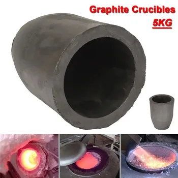 14 x12cmcm 5 kg de Colada de Barro Crisoles de Grafito de Refinación de Fusión de Cobre Aluminio Latón Granel