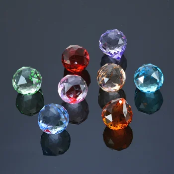 15mm/20mm/30 mm/40 mm Colores Mezclados Cristales Bola de Cristal Para Lámparas Alumbrando Prisma Suncatcher Para la Venta