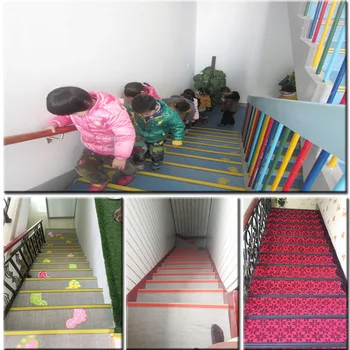1M Anti-Deslizamiento de la Escalera de la Cinta Pisa la Alfombra de Auto-adhesivo piso de la etiqueta Engomada del pvc de la Seguridad del Bebé de los Muebles Borde de la Esquina de la Guardia de la Tira Protector