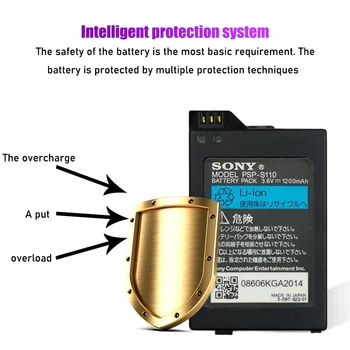 1PC 1200mAh Batería de Recambio para Sony PSP2000 PSP3000 PSP 2000 3000 PSP S110 Gamepad de PlayStation Portable Controlador