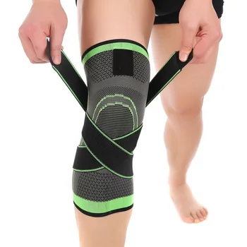 1PC de la Rodilla de Apoyo Protector Kneepad de la Rótula de la Rodilla almohadillas Presurizado Elástica Llave de correa para la Ejecución de Baloncesto Voleibol joelheira