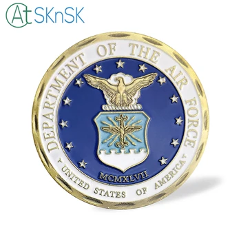 1PC Departamento De La Fuerza Aérea Reto de la Moneda la Excelencia en Todo lo que Hacemos, la Integridad de Primera, el Servicio Antes de Auto, de la USAF de Monedas de Colección