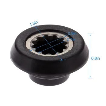 1Pc Negro de la Unidad de Socket Kit de Piezas de Recambio Accesorios aptos para el Nutribullet Licuadora RX 1700W Exprimidor Partes
