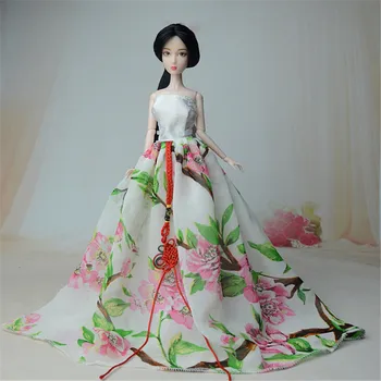 1pcs 2styles la Dinastía China de Vestido de Princesa Para la Ropa de la Muñeca Elegante Muñeca Tradicional