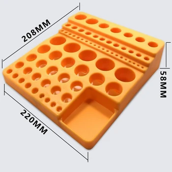 1Pcs Multi-Función de la Boquilla de la Caja de Almacenamiento de Fresa Caja de Almacenamiento de la herramienta de Fresado CNC de Plástico Caja de herramientas CNC de soporte de la Herramienta 172346