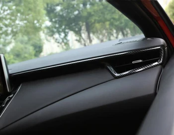 1Set Coche de Fibra de Carbono Interior de Estilo de Aire de Ventilación de la Cubierta de Salida del Marco embellecedor ABS apto para Toyota NEW Corolla 2020